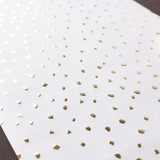 72" Snow Dot Gold and White