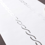 120" Links Silver and White