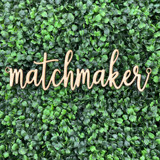 Matchmaker i - Chair Sign | Birch Wood Aisle and Chair Decor