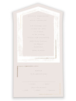 All-in-One Foil-Pressed Wedding Invitations