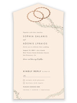 Stefana All-in-One Foil-Pressed Wedding Invitations