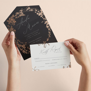 Bliss All-in-One Foil-Pressed Wedding Invitations