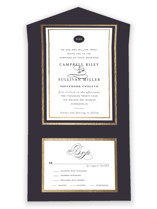 Prelude All-in-One Foil-Pressed Wedding Invitations