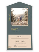 National Forest All-in-One Foil-Pressed Wedding Invitations