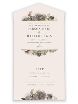 All-in-One Foil-Pressed Wedding Invitations