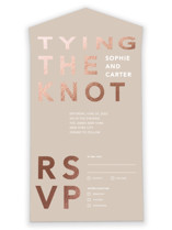 Bolden All-in-One Foil-Pressed Wedding Invitations