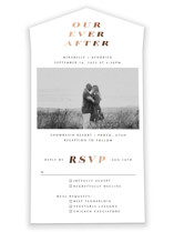 Our Ever After All-in-One Foil-Pressed Wedding Invitations