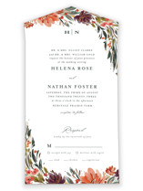 swag All-in-One Foil-Pressed Wedding Invitations