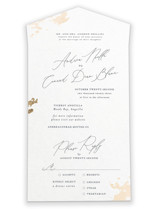 All-in-One Foil-Pressed Wedding Invitations