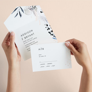 sara All-in-One Foil-Pressed Wedding Invitations