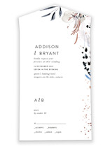 sara All-in-One Foil-Pressed Wedding Invitations