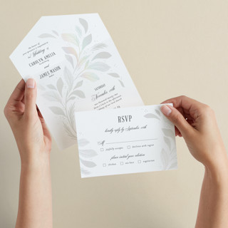 Entwining All-in-One Gloss-Press® Wedding Invitations