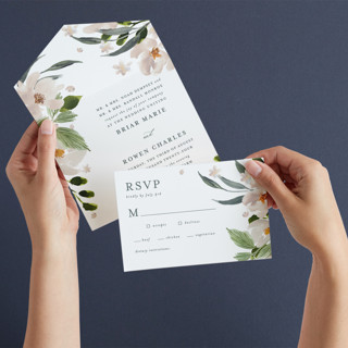 petal toss All-in-One Wedding Invitations