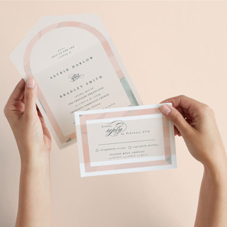 Marbled Arch All-in-One Wedding Invitations