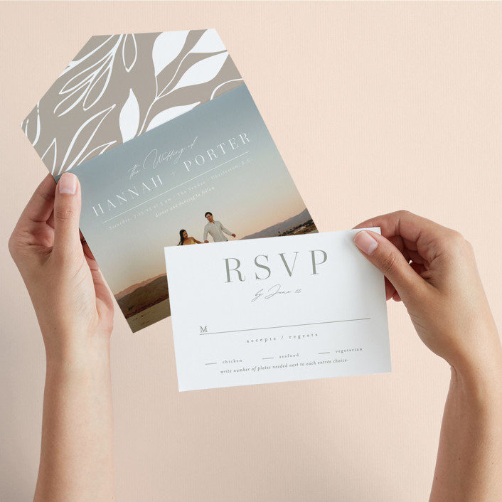 Mystique All-in-One Wedding Invitations by Ashley Rosenbaum | Minted