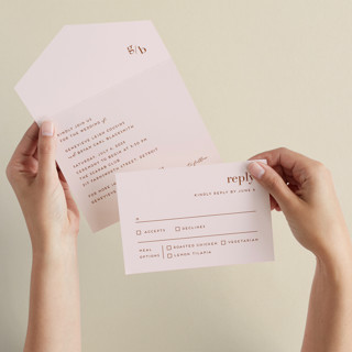 Mod Initials All-in-One Wedding Invitations