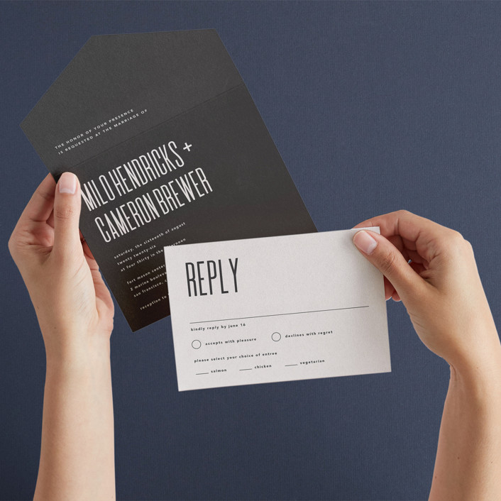 Film AllinOne Wedding Invitations by JoAnn Jinks Minted