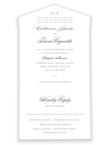 Classically Elegant All-in-One Wedding Invitations