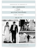 Striped Gallery Wedding Announcements