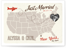 Up and Away Wedding Announcements