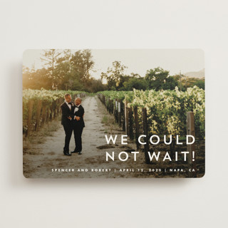 Modern offset Wedding Announcements