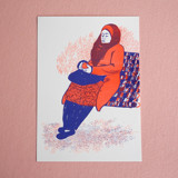 Limited Edition Risography Art Print London 2 Limited Edition Prints - Drawing