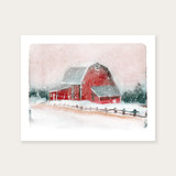 Snowy Barn Limited Edition Prints - Drawing
