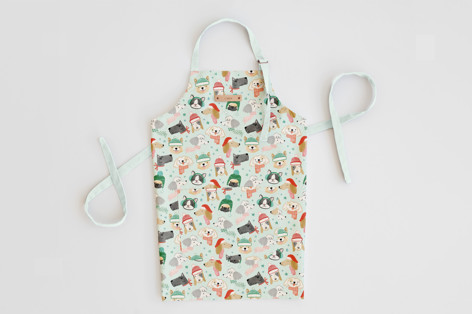 Christmas Puppies Apron