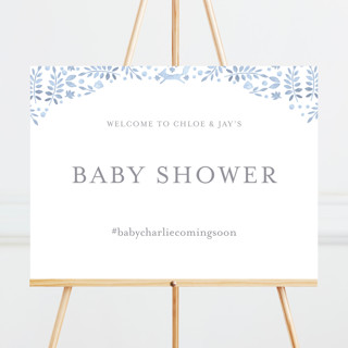 Foxy Baby Shower Large Custom Signs