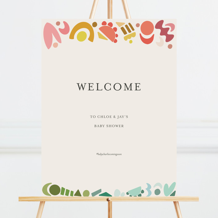 Rainbow Shapes Large Custom Signs by Morgan Kendall | Minted