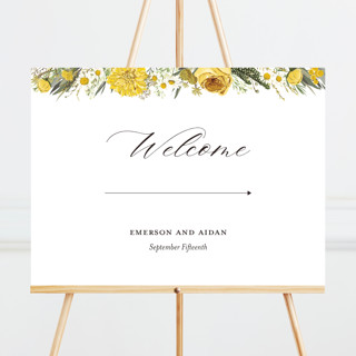 Organic Florals Large Custom Signs