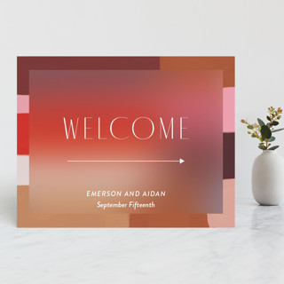 Retro Grid Large Custom Signs