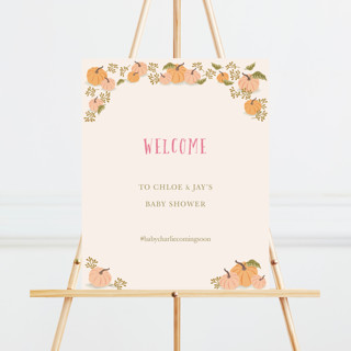 Autumn Pumpkin Large Custom Signs