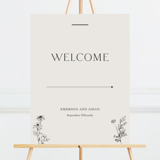 Floral Type Arch Large Custom Signs