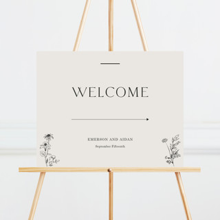 Floral Type Arch Large Custom Signs