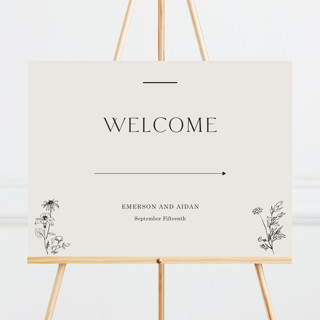 Floral Type Arch Large Custom Signs