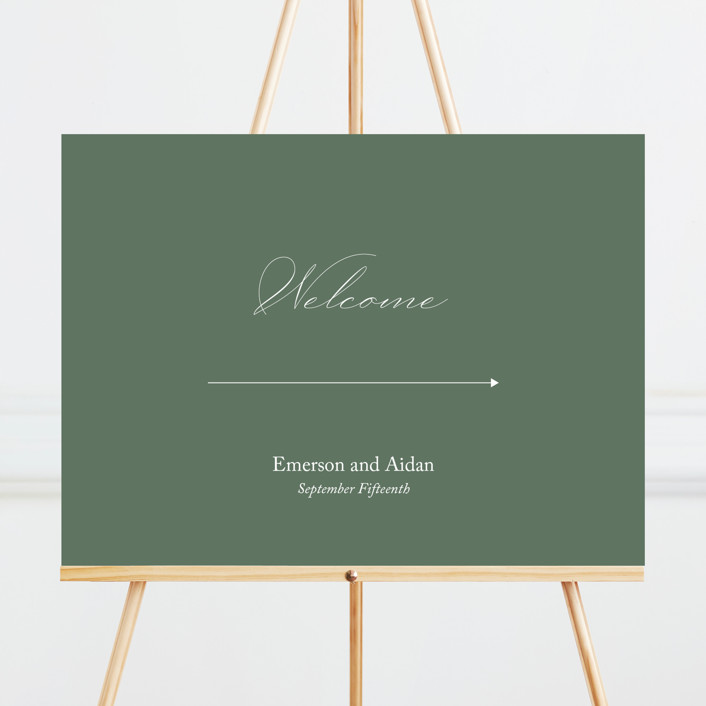 Fancy First Sign Initial Large Custom Signs by Jennifer Postorino | Minted