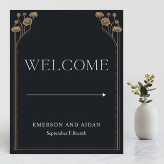 Nouveau flowers Large Custom Signs