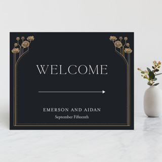 Nouveau flowers Large Custom Signs