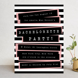 Ransom Bachelorette Party Invitations