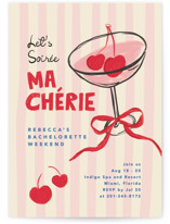 Mon cherie Bachelorette Party Invitations