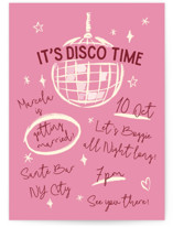 Disco Bachelorette Party Invitations
