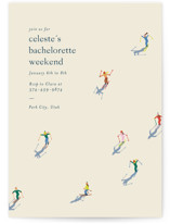 slope Bachelorette Party Invitations