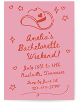 cowboy club Bachelorette Party Invitations