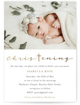 Foil-Pressed Baptism and Christening Invitations
