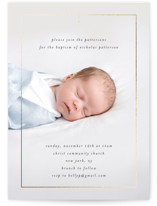 Precious Foil-Pressed Baptism and Christening Invitations