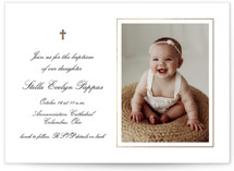 Faith Foil-Pressed Baptism and Christening Invitations