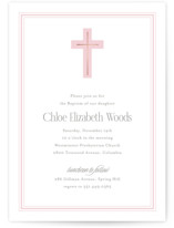 Aria Foil-Pressed Baptism and Christening Invitations
