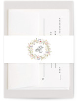 floral frame Bridal Shower Belly Bands