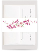 Cascading Florals Branch Bridal Shower Belly Bands